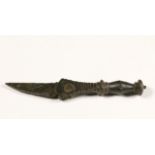 Roman bronze pocket knife, 1st century AD.