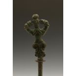 Luristan, bronze ritual, scepter, ca. 1000 BC