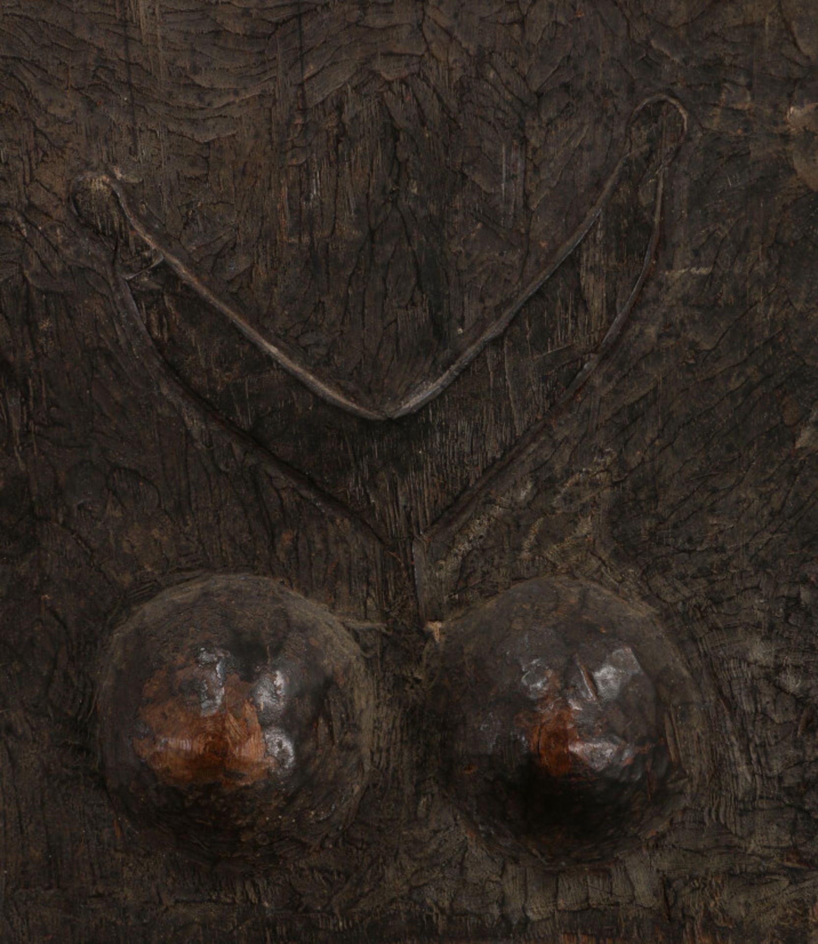 Timor, carved wooden door, - Image 3 of 5