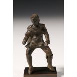 A rare Roman bronze figure of Alexander the Great in a horse riding position, 1st-2nd eeuw,