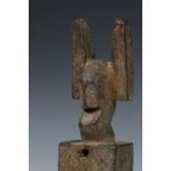 Mali, Bamana, wooden lock in the form of a stylished human figure