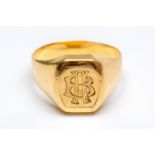 14krt. Gouden cachetring,