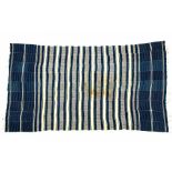 Mali, Dogon, blue and white cotton cloth, geometrical design