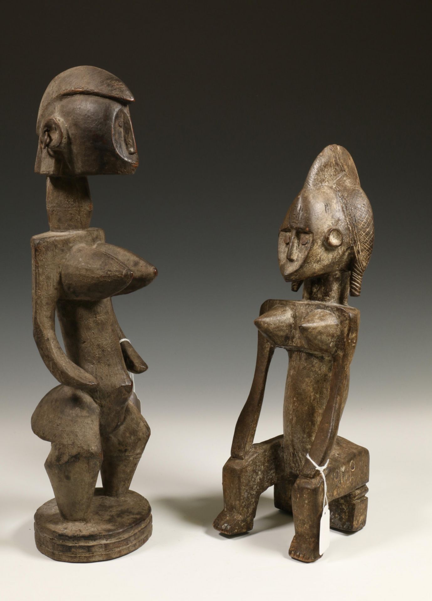 Bamana, two decorative female figures, jongyeleni - Bild 2 aus 2