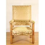 Frankrijk, gelakt houten fauteuil, ca. 1900,