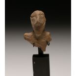 Vinça culture, terracotta torso, 4th Mill. BC,