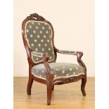 Mahoniehouten kinderfauteuil In Louis XV-stijl, 19de eeuw,