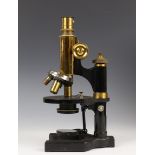 Messing monoculaire microscoop, Carl Zeiss, Jena, ca. 1920,