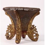 Bali, ceremonial plaited rattan basket, ca. 1920,