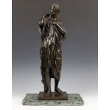 F. Barbedienne, bruin gepatineerd bronzen sculptuur naar de klassieken, eind 19e eeuw,