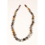 Middle East, a collection of antique round agate beads,