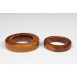 Eastern Flores, two ivory bracelets with dark patina, ca. 1900,