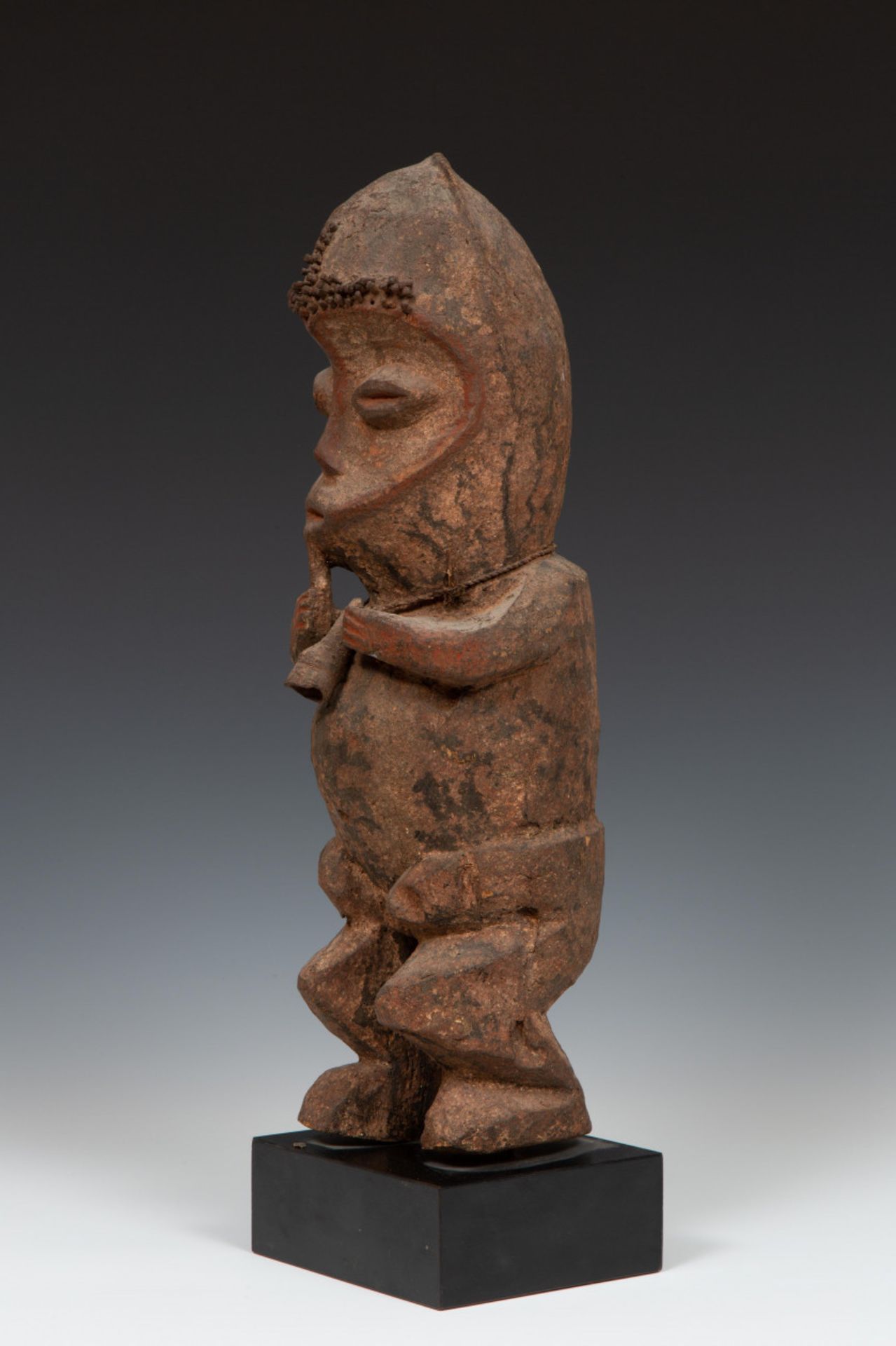 Nigeria-Cameroon, Mambila, decorative standing protective figure