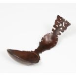 Timor, a fine carved horn spoon,