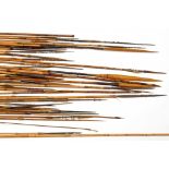 A collection of PNG and Papua arrows and spears
