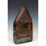 Holly Grace (geb. 1969), "Sunset Landscape Bottle", grote glazen unica vaas, 2007,