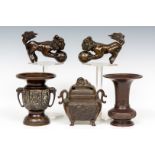 China en Japan, collectie bronzen objecten, 19e eeuw,