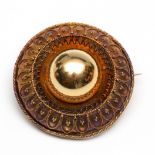 14krt. Gouden ronde broche