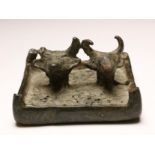 Easter Anatolia, Tchatal-Huijuk, bronze altar with two bull heads, 2nd Mill BC.