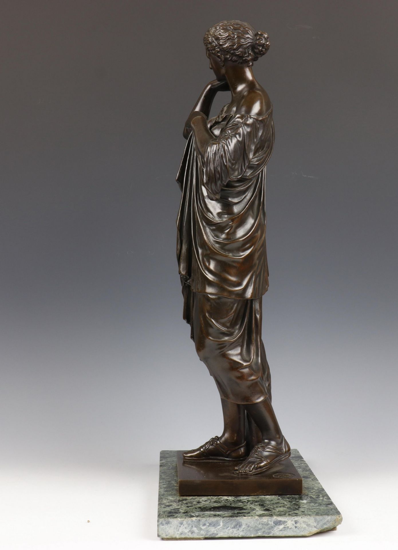 F. Barbedienne, bruin gepatineerd bronzen sculptuur naar de klassieken, eind 19e eeuw, - Image 4 of 8