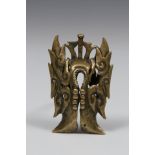 Central Sulawesi, Posso Area, Kulawi, brass pendant, taiganja, late 19th - early 20th century,