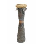 Papua Barat, Sentani, wooden drum, hourglass shaped,