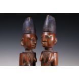 Nigeria, Yoruba, Oyo, Ilorin, ere ibeji, two female twin figures