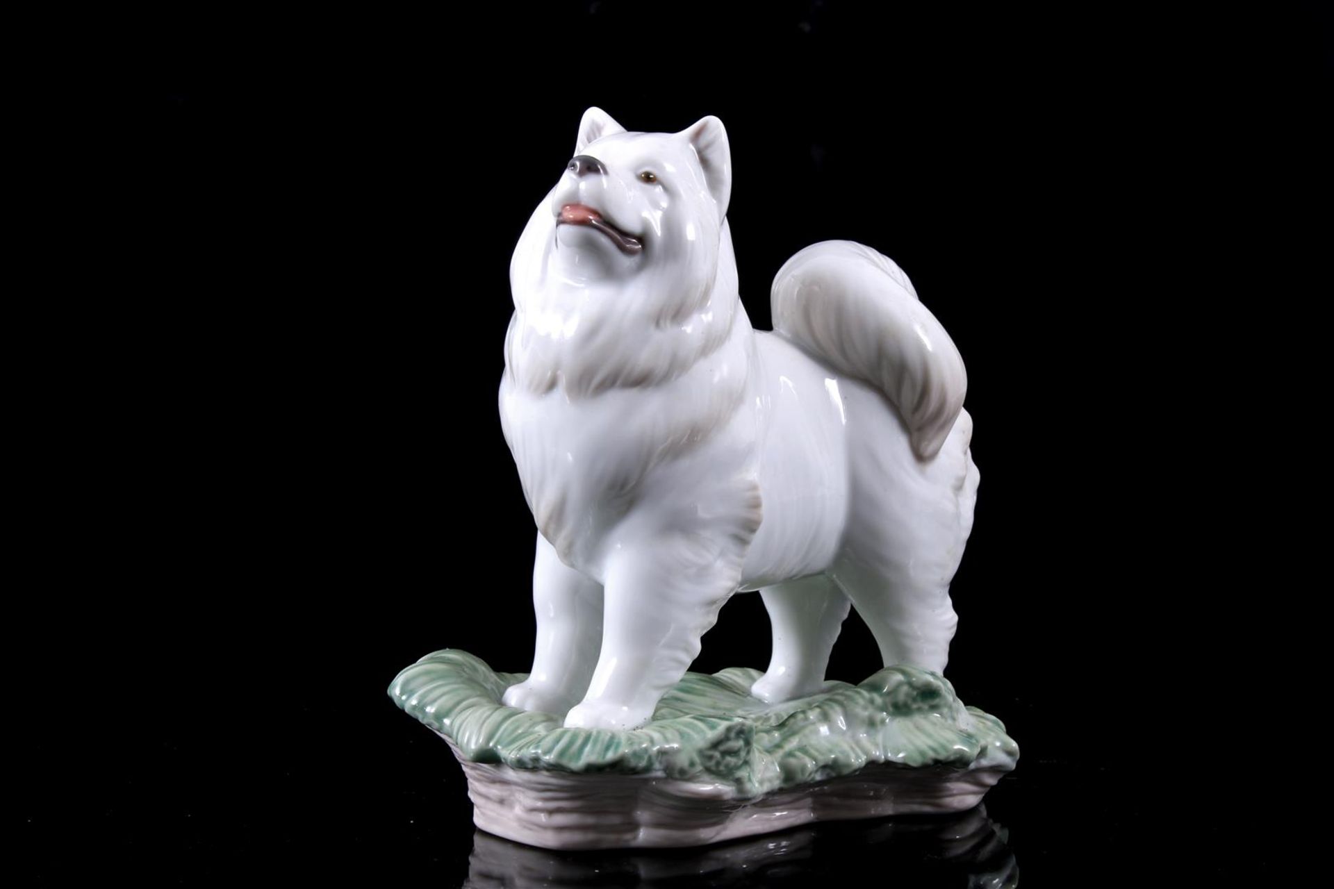 Lladro porseleinen beeld nr. 8143, The Dog, Chinese Zodiac Collection, ontwerp Jose Santaeulalia,