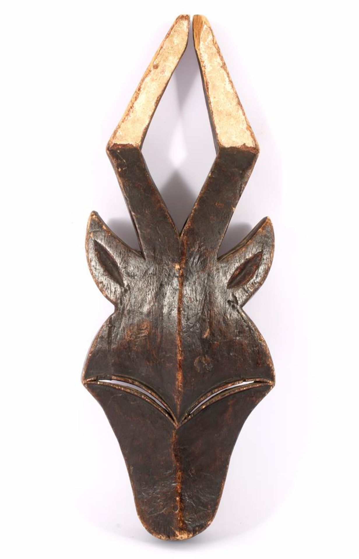 Houten antilopemasker, Ivoorkust 52,5 cm hoog, 19 cm breed