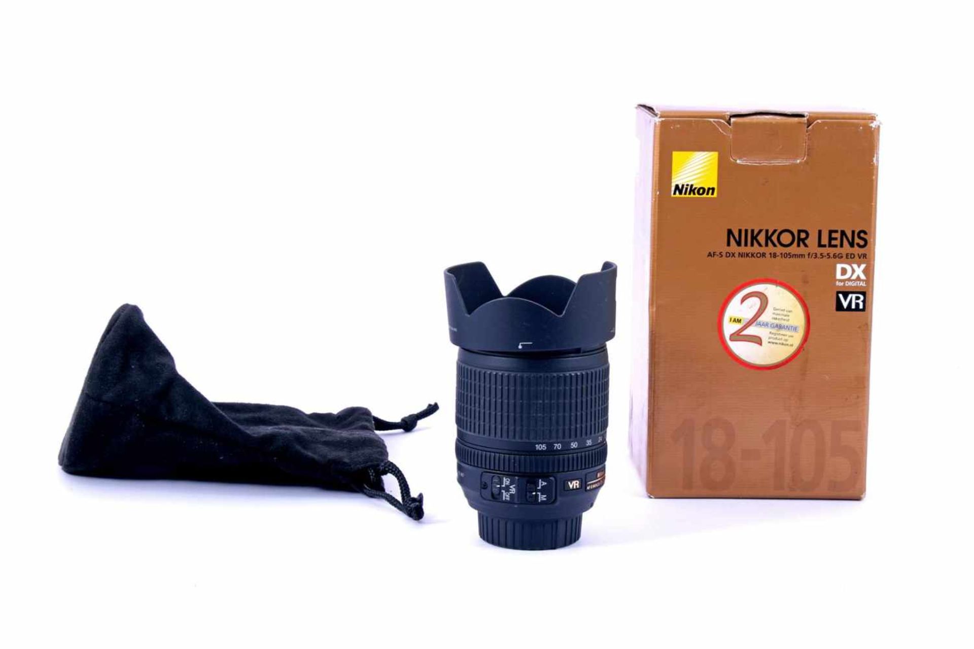 Nikon Nikkor lens, AF-S DX 18-105 mm, f/3.5-5.6G ED VR