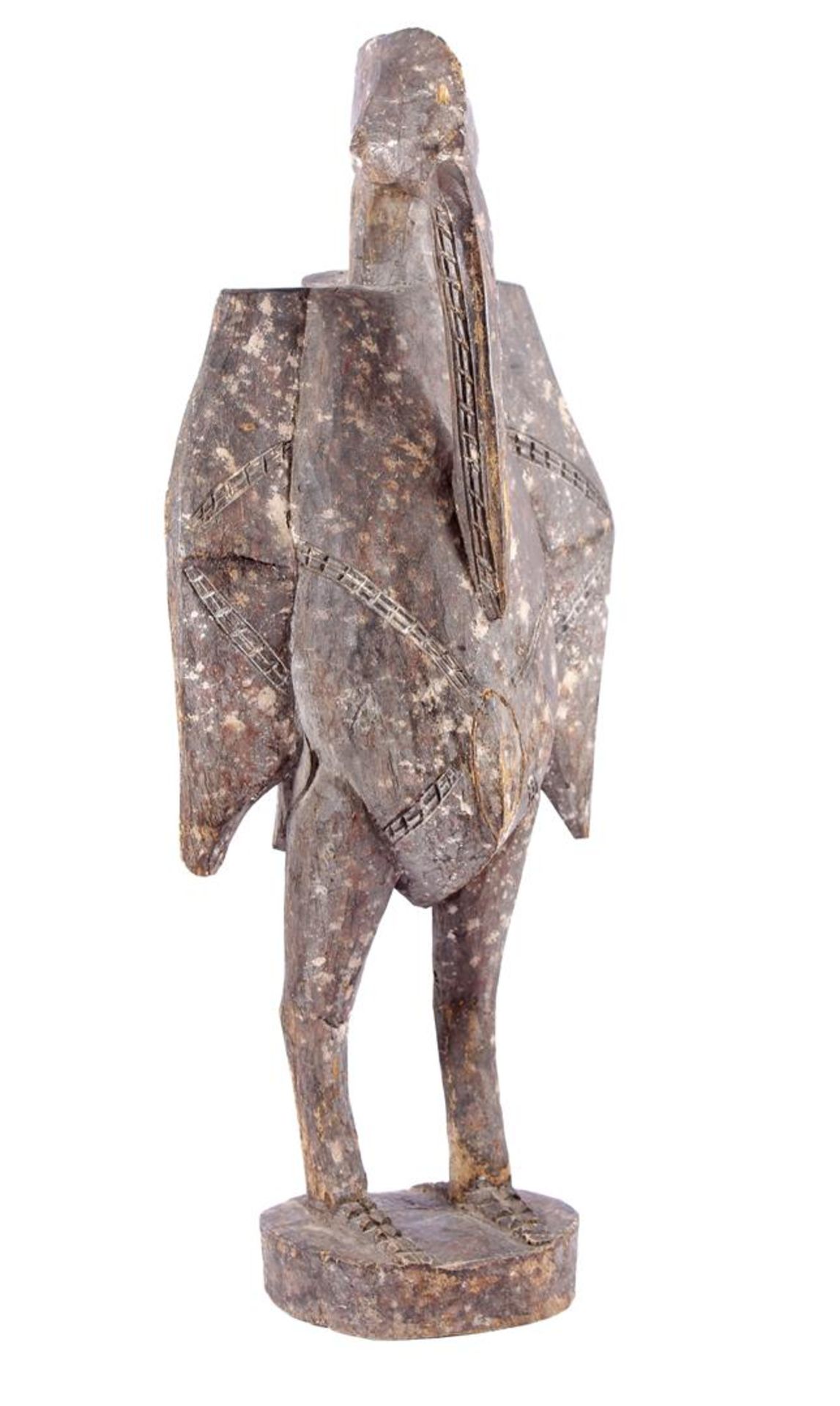 African ceremonial statue of a bird, 83 cm high