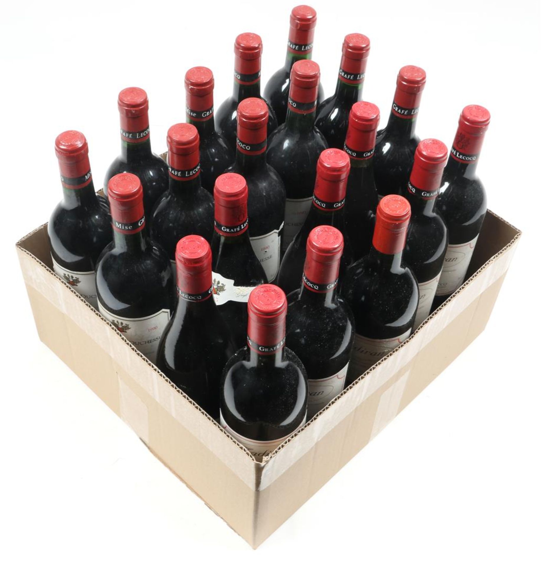 20 bottles of red wine including 11x Chateau La Duchesse Canon Fronsac from 1990, 5x Madiran from