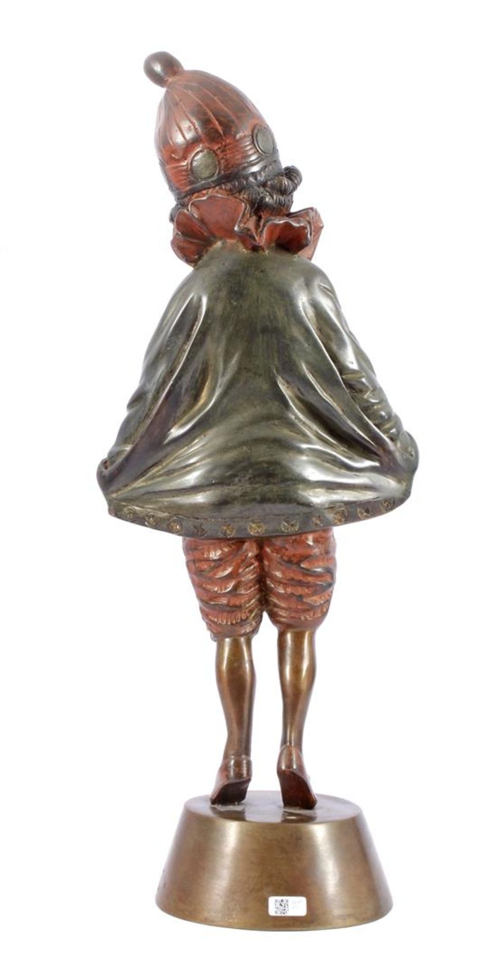 Bronze & nbsp; polychrome colored statue of a girl 59 cm high - Bild 2 aus 2