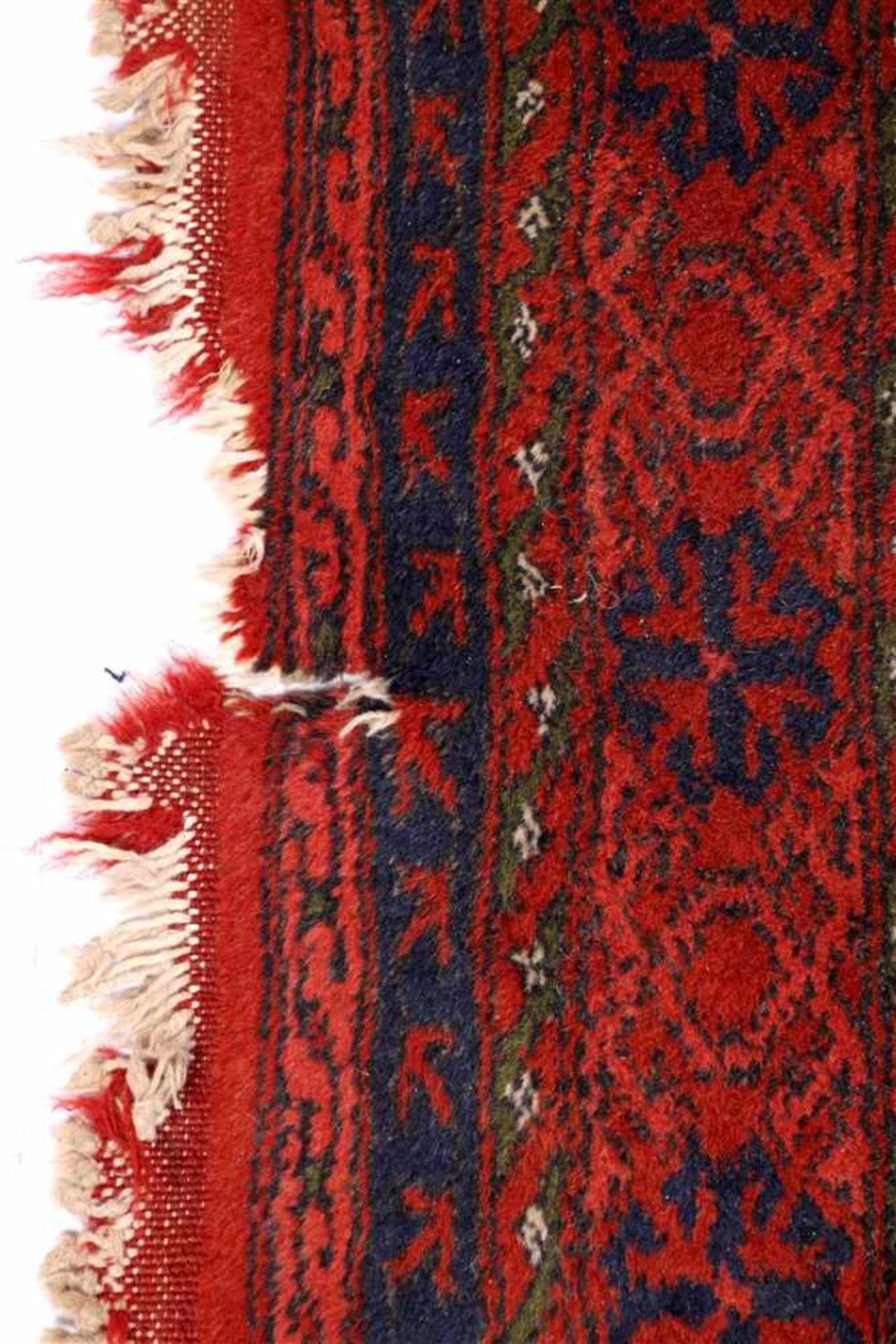 Hand-knotted wool Afghan Bochara & nbsp; carpet, 274x193 cm (side tear) - Bild 2 aus 3