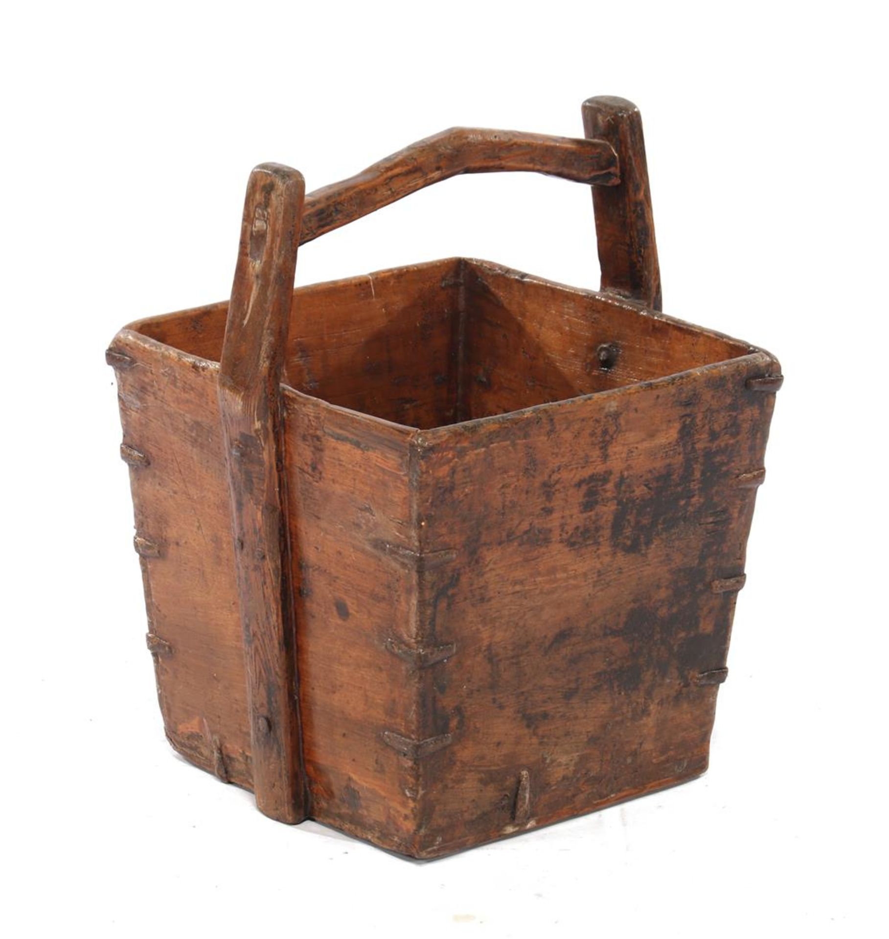 Pine handle box after antique model, 56 cm high