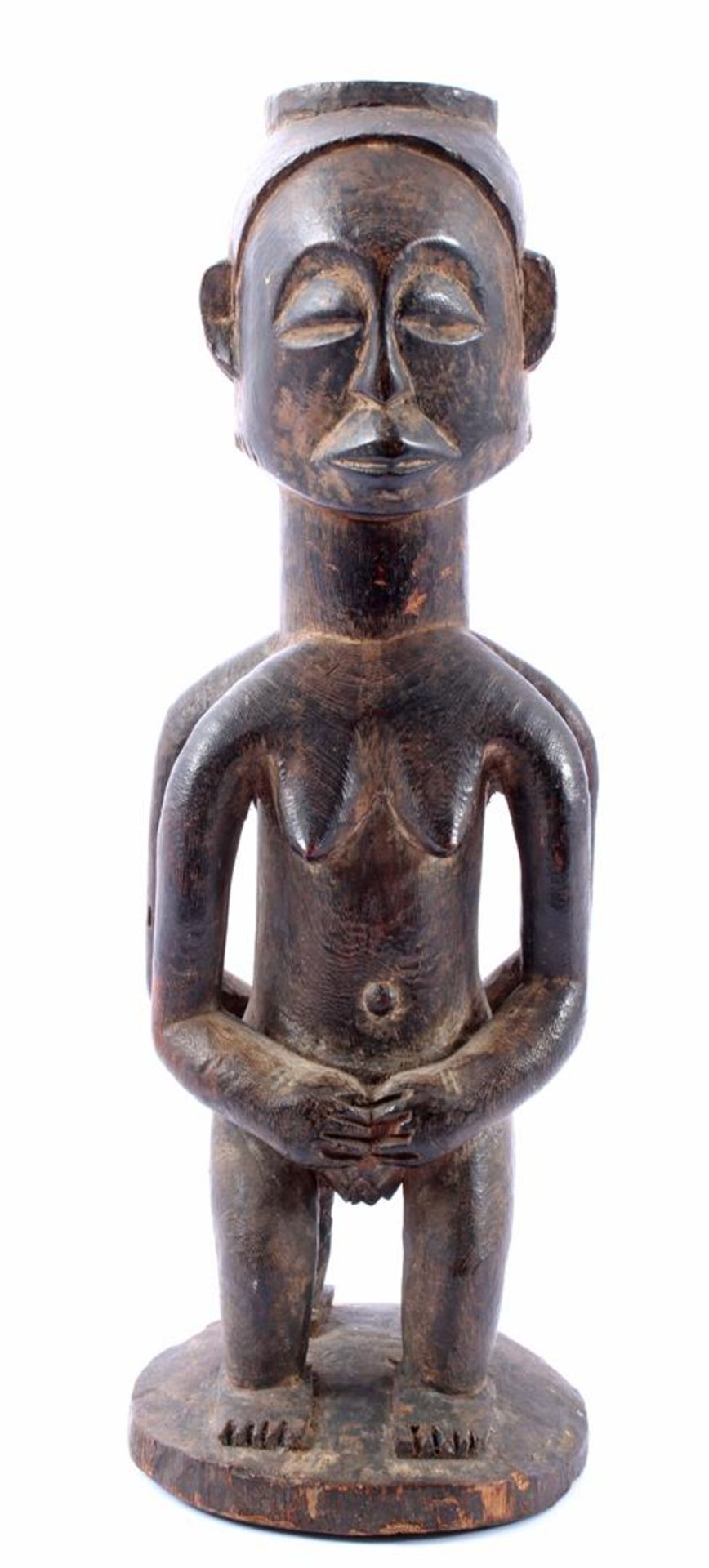 Wooden carved statue of double figure Hemba Congo 29.5 cm high - Bild 2 aus 3