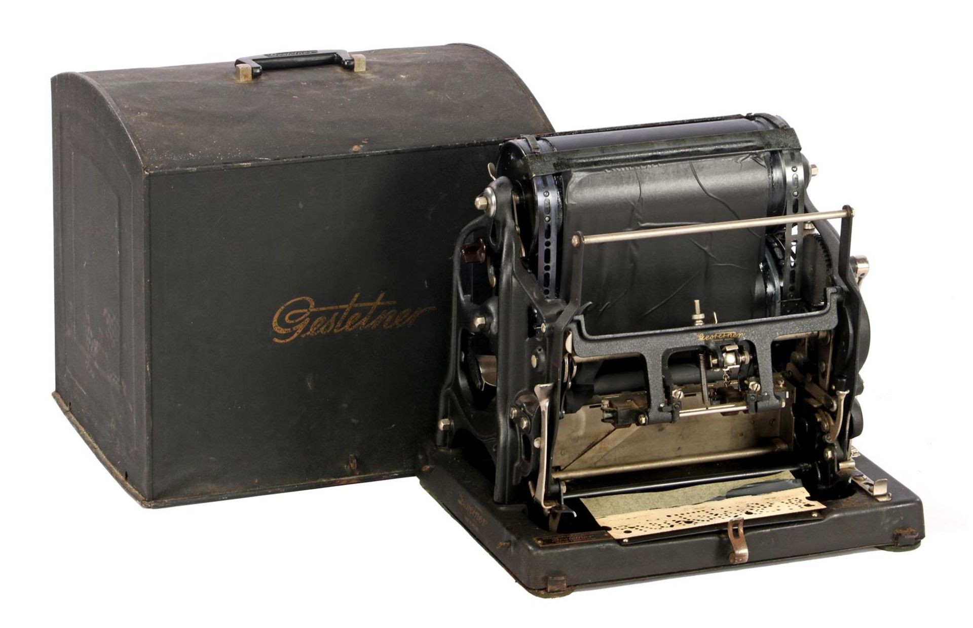 Old Gestetner duplicating machine with hood, 1st half of the 20th century