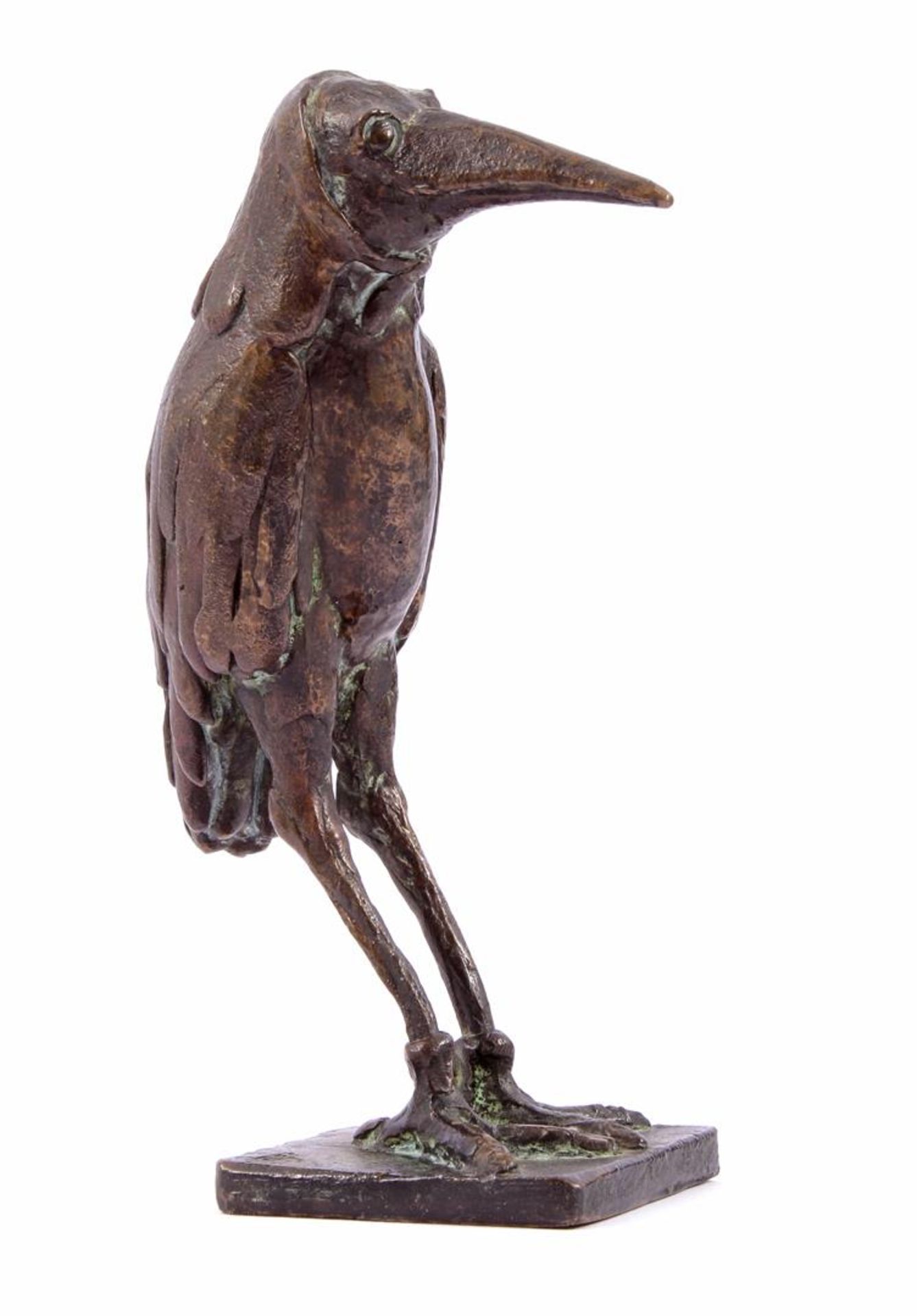 Anonymous, bronze sculpture of a malibu bird, numbered 5/8, 16.5 cm high