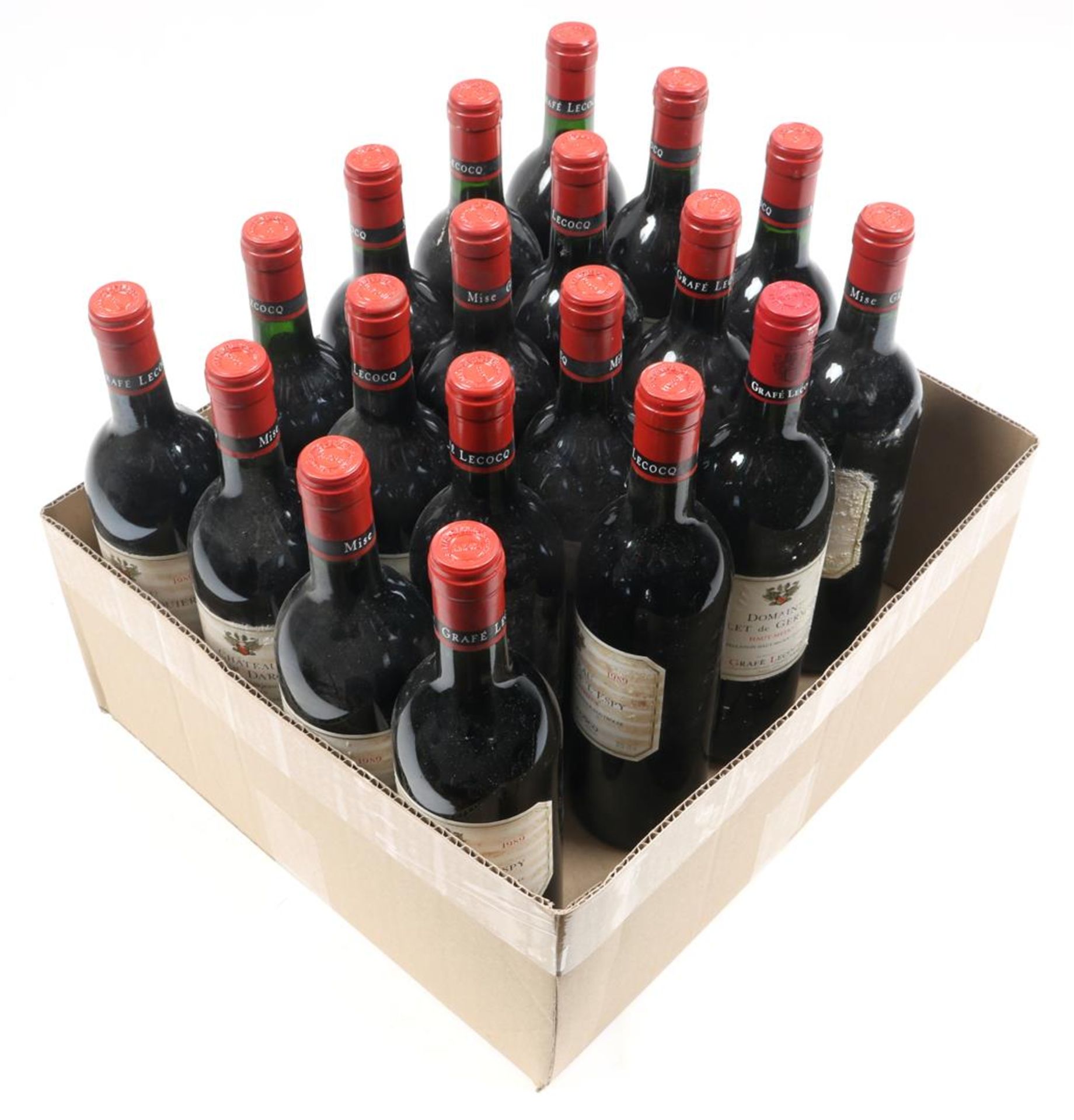 19 bottles of red wine including 16x Chateau L Estage Darquier grand poujeaux moulis & nbsp; from