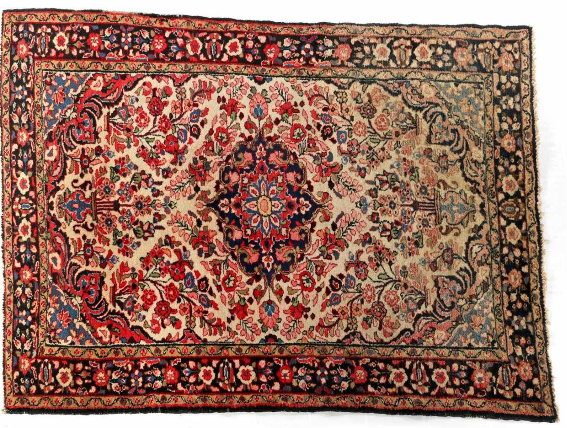 Oriental hand-knotted rug 206x150 cm