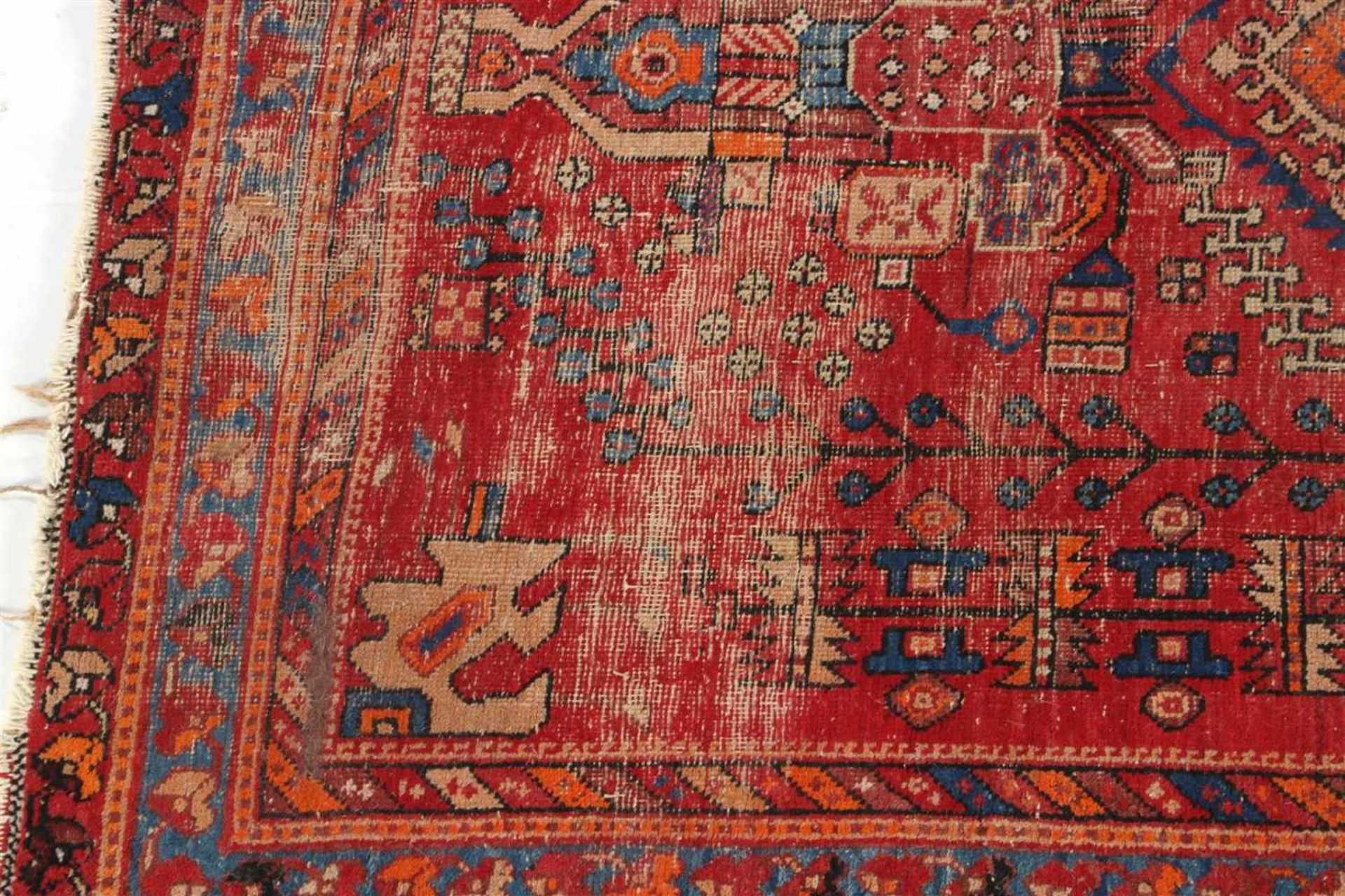 Oriental hand-knotted rug 182x144 cm (wear) - Bild 2 aus 2