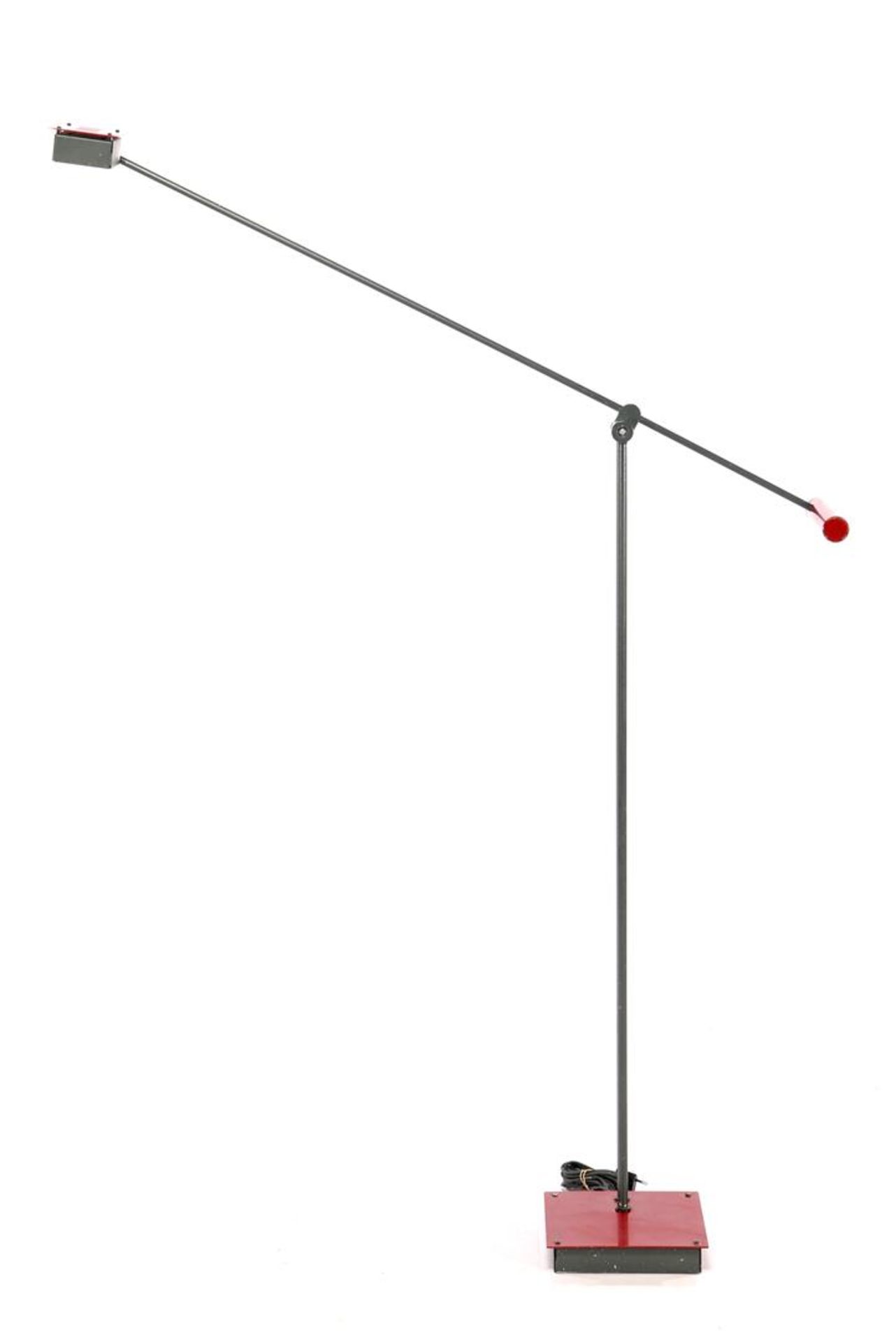 Stilnovo Italian metal floor lamp, 1980s, up to 197 cm high