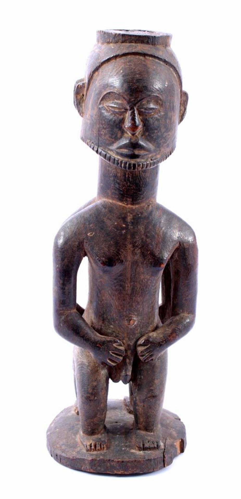 Wooden carved statue of double figure Hemba Congo 29.5 cm high - Bild 3 aus 3