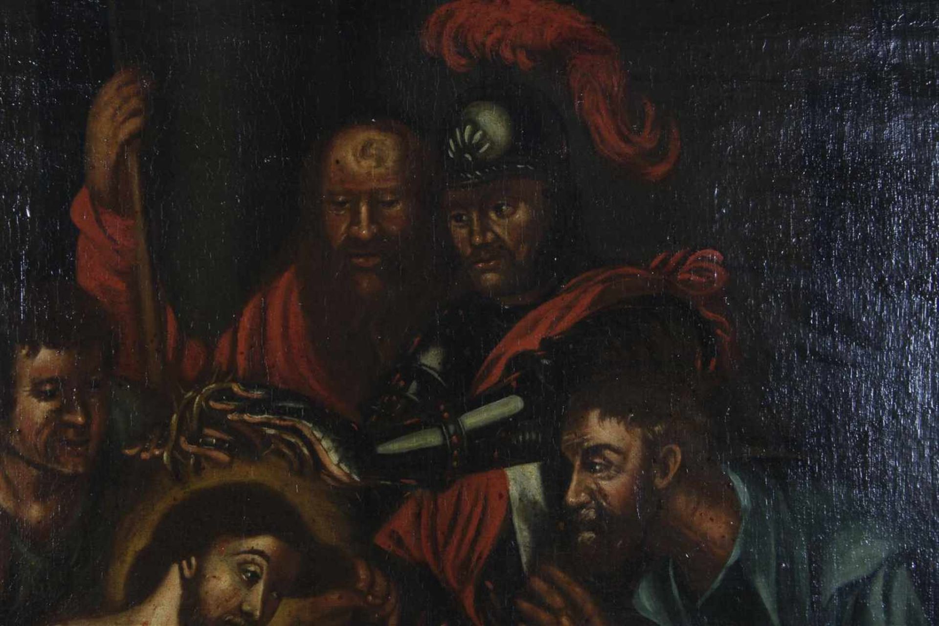 Anonymous, the mockery of Christ, canvas period 1780/1820, 100.5x108 cm - Bild 4 aus 8