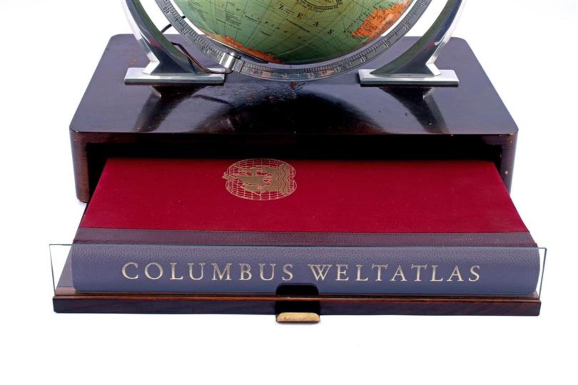 Table globe with Columbus Weltatlas E Debes Handatlas Dr. Karlheinz Wagner Jubilaumsausgabe Berlin - Bild 2 aus 3