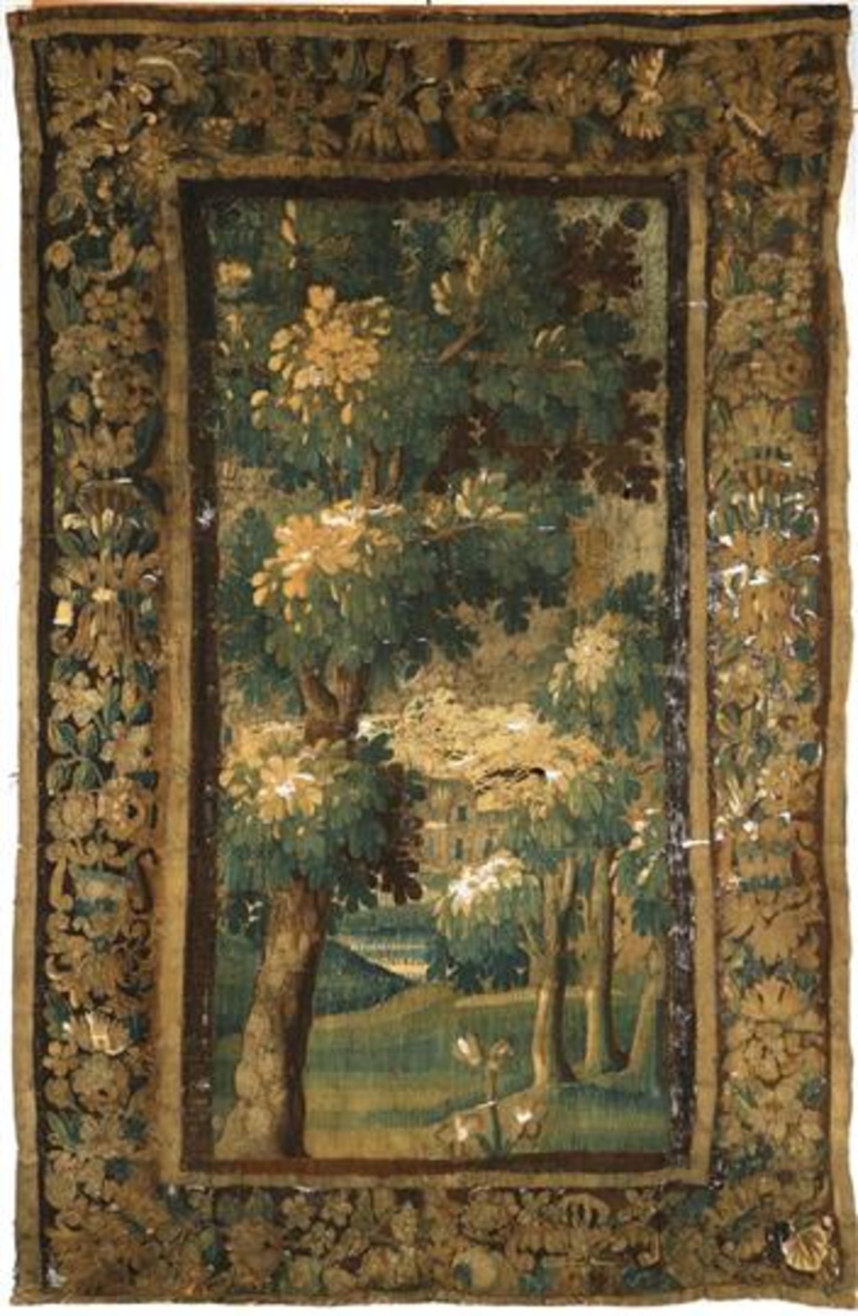 Hand-knotted woolen aubusson, France / Flanders, & nbsp; late 17th / early 18th century, 210x134