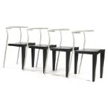 4 metal with plastic seats, & nbsp; design possible Philippe & nbsp; Starck & nbsp;