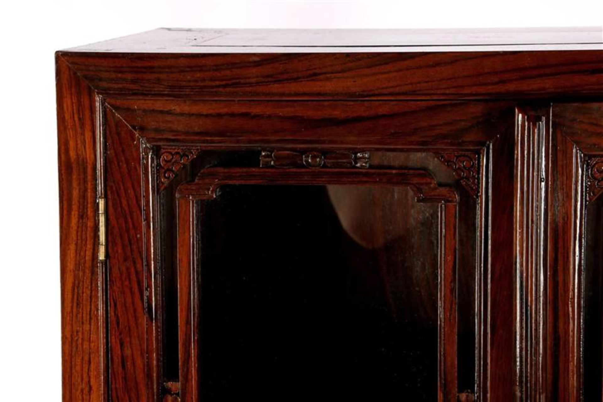 3-part rosewood oriental cabinet with beautiful stitching, 153 cm high, 63 cm wide, 33 cm deep ( - Bild 2 aus 4