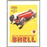 Advertising poster Shell, design Geo Ham, later edition, 80x60 cm