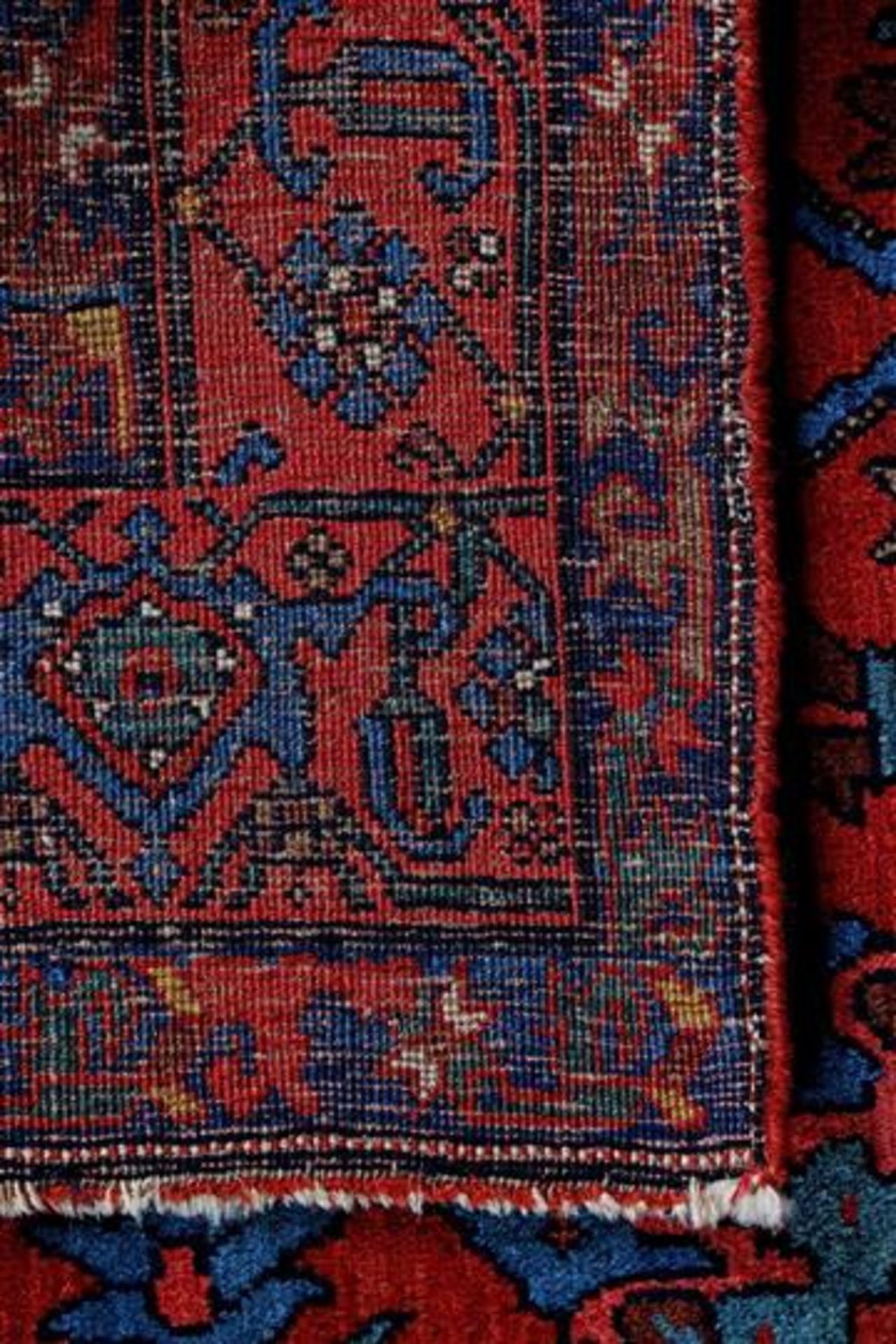 Antique Bidjar Persian Kurdish flower design carpet 200x129 cm - Bild 4 aus 4